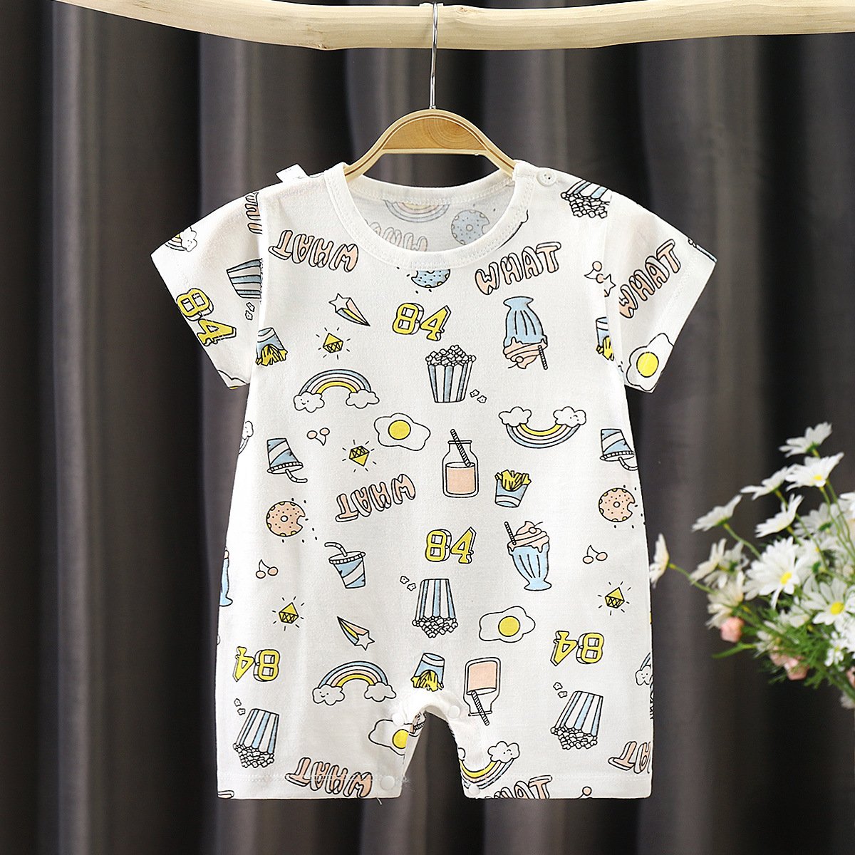2022 new arrival baby rompers cartoon style baby clothing sets wholesales cotton baby clothes