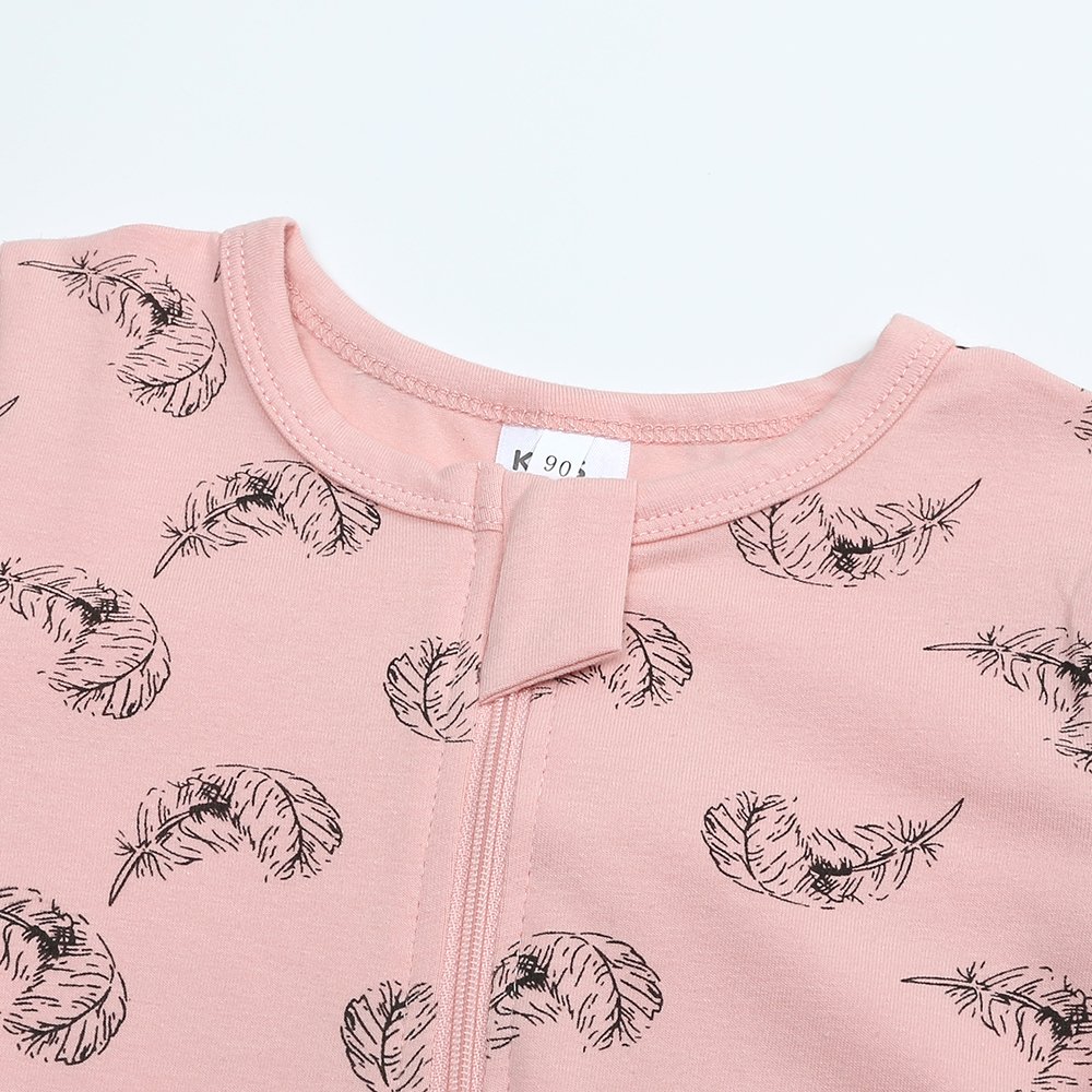 Baby Girls' Rompers Double Zipper Jumpsuit Baby Sleepsuit Cotton Pajamas Infant bodysuit Newborn Baby Clothes