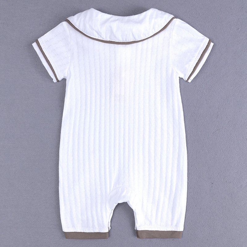 Kids Tales Fashion new design newborn infant gentleman cotton short sleeve bodysuit clothing kids newborn toddler baby boy romper clothes