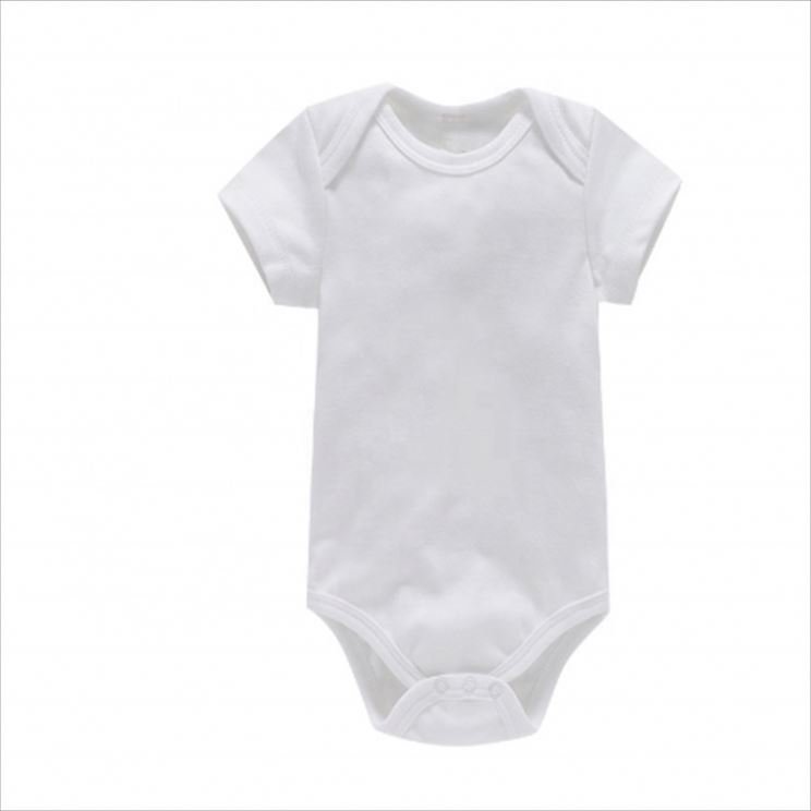 Ha Yi Newborn Clothes Cross-border Wholesale Plain 0-1 Year Old Pure Color Short Climbing Full Casual Onesie Boys and Girls Baby