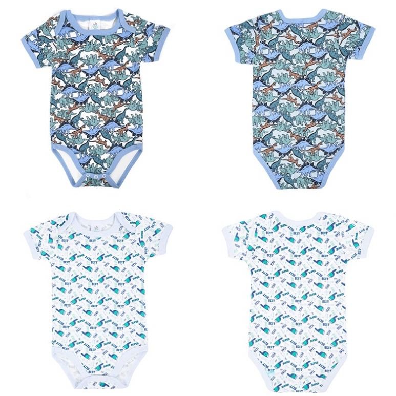Custom Or Standard Low Price 100% cotton Romper Clothes short Sleeve Baby Rompers Wholesale colorful baby clothes