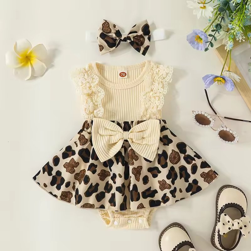 0-18 Months Baby romper dress Pit Clause Baby girl clothes cute dress for Newborns and Toddlers Factory Wholesale