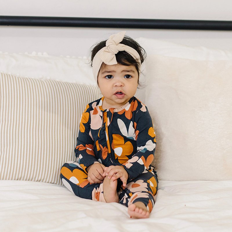 Baby bamboo clothes baby ruffle romper bamboo viscose romper for newborn organic infant onesie custom baby and toddler sleepwear