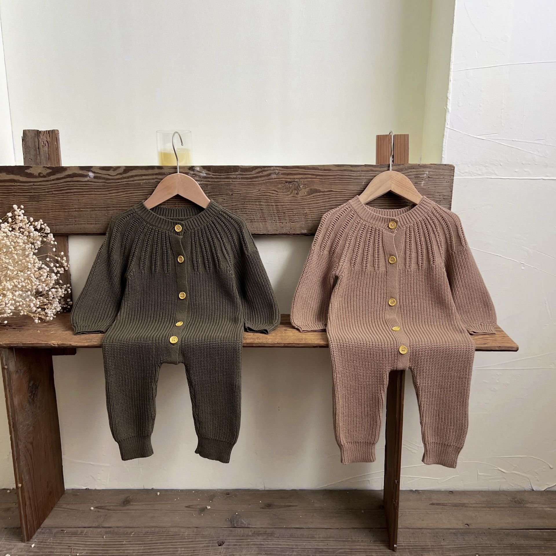 Spring Autumn New Arrival Baby Romper Organic Cotton Sweater Romper Baby Romper