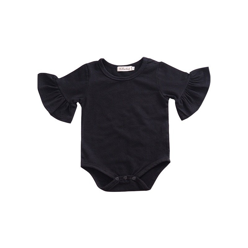 Europe flare sleeve jumpsuit romper baby clothes baby girls bodysuit