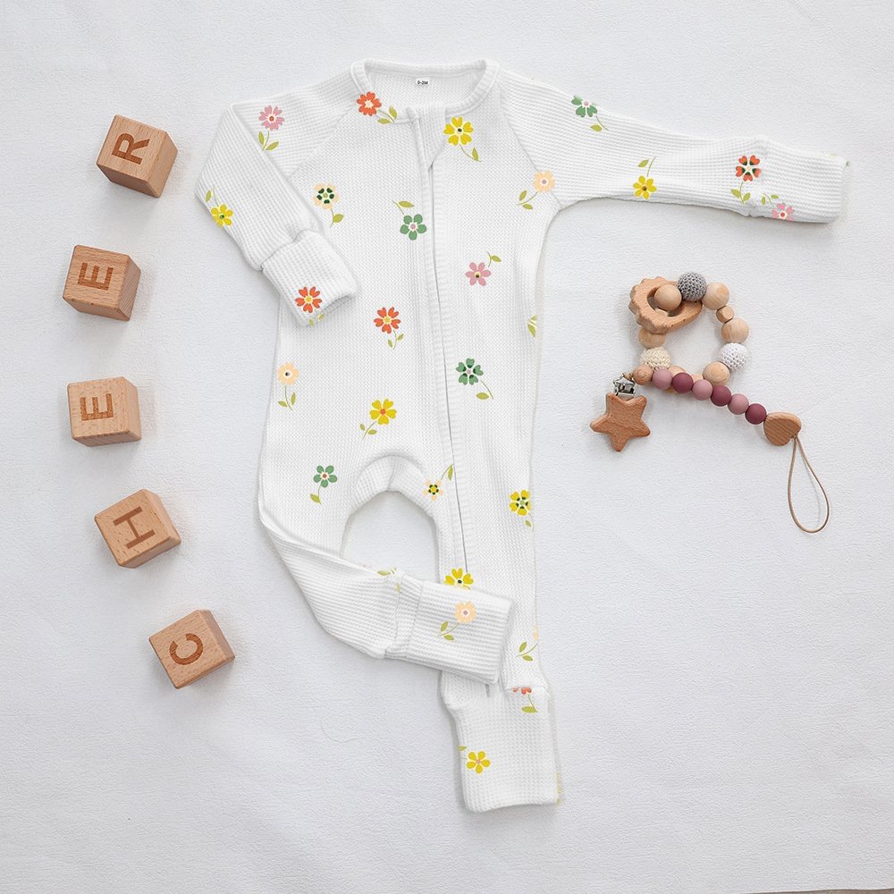 Cotton Newborn Infant Boys Girls Bodysuit One Piece Print Design Baby Rompers