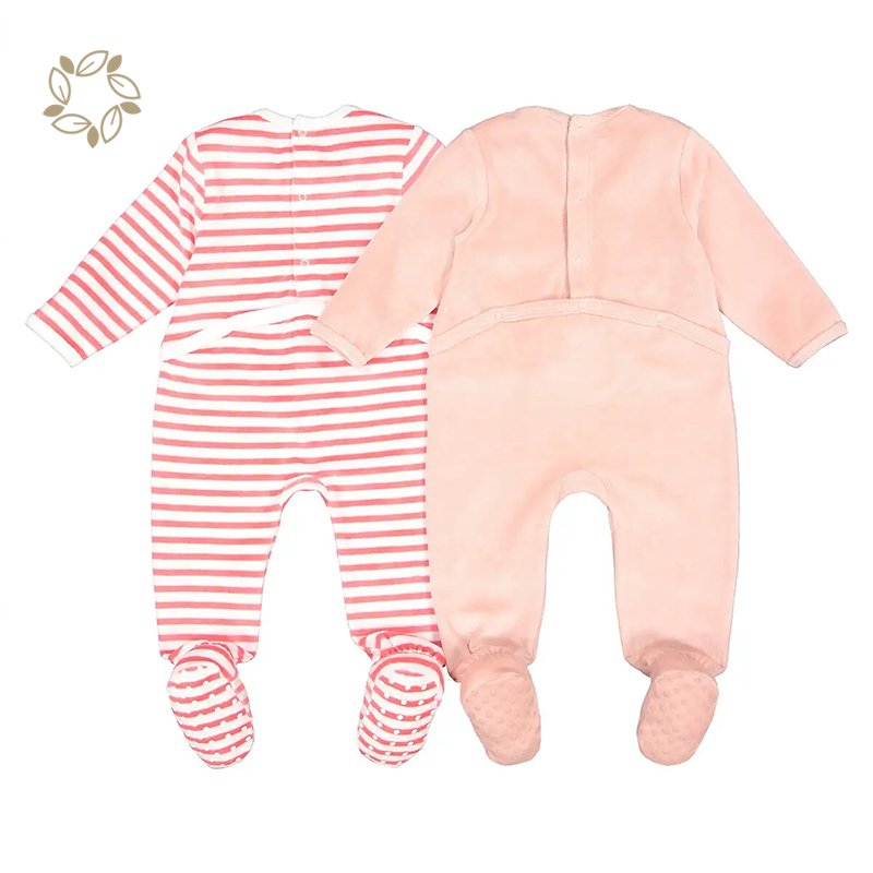 Organic bamboo velour baby romper eco friendly velour onesie for baby sustainable velour baby clothes