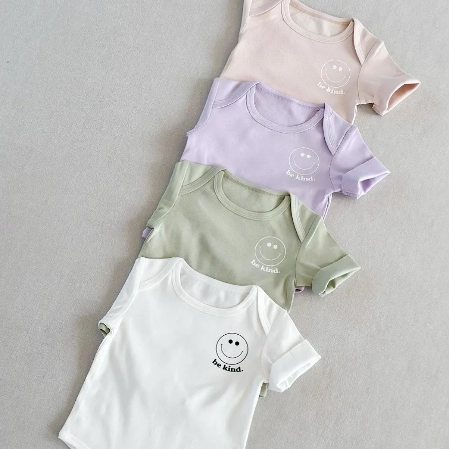 Wholesale baby onesie cotton thin baby pajamas summer short-sleeved home Baby Romper