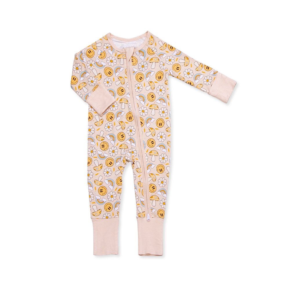 Wholesale Cheap price high quality casual baby romper bamboo long sleeve comfortable two ways zipper baby boy clothes