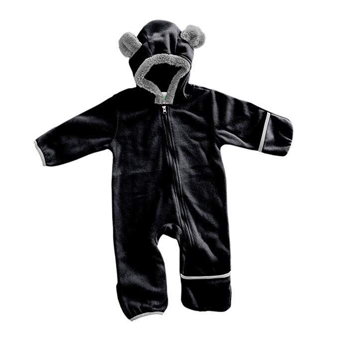 Fleece Baby Bunting Bodysuit Infant One Piece Kids Hooded Romper Outerwear Toddler Jacket