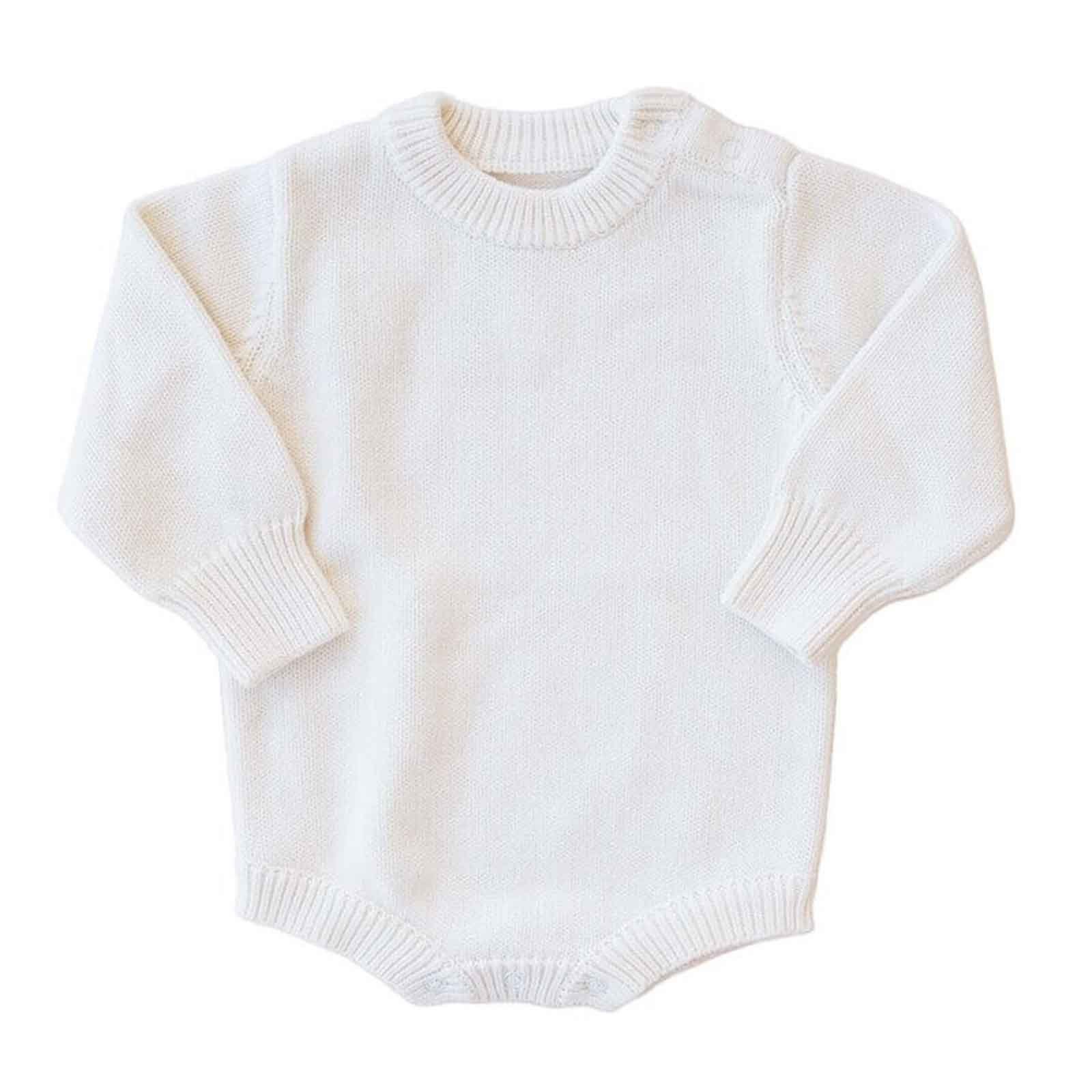 Good Sell 100% Natural Cotton Plain Cute Cotton Baby Romper Baby Clothing sweater