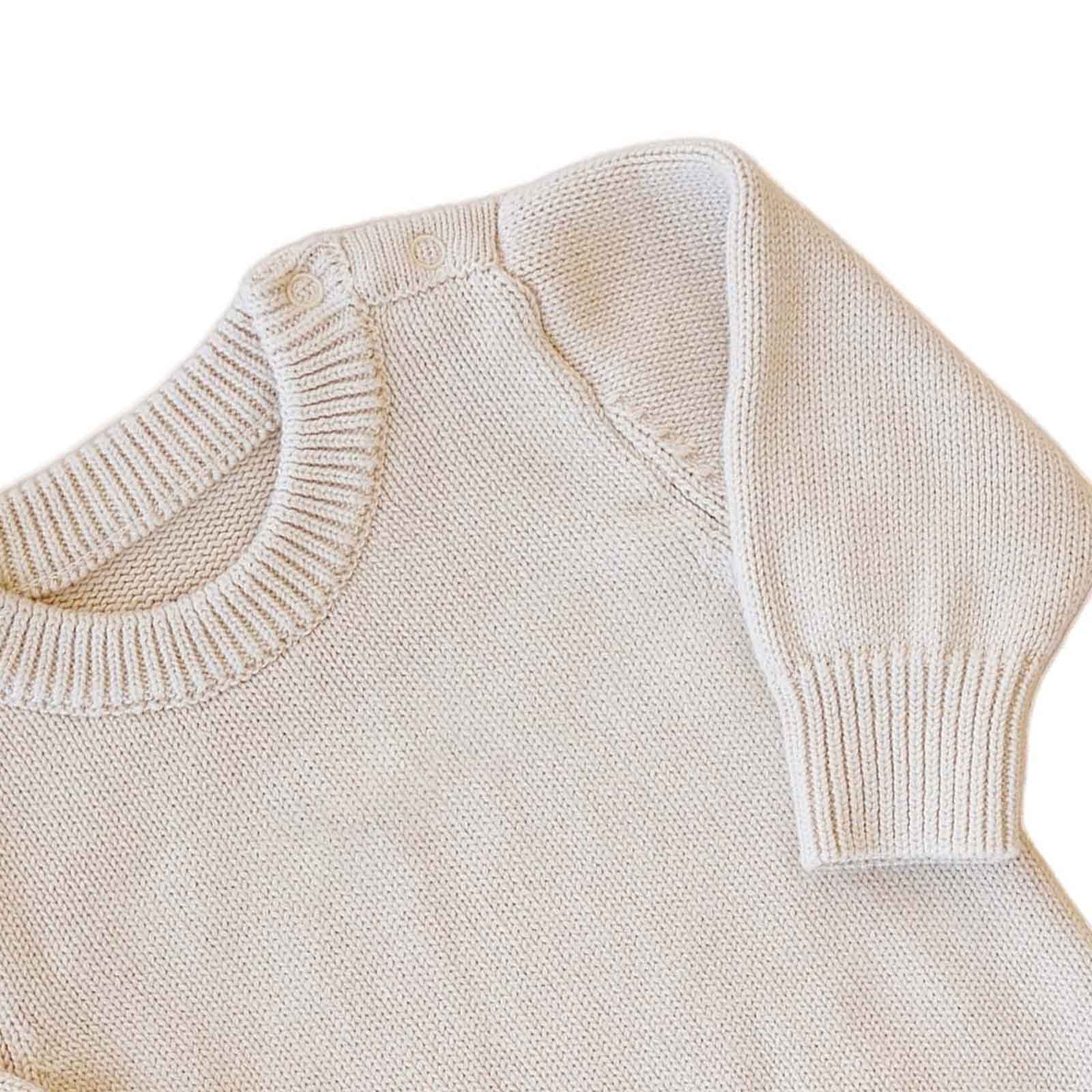 Good Sell 100% Natural Cotton Plain Cute Cotton Baby Romper Baby Clothing sweater