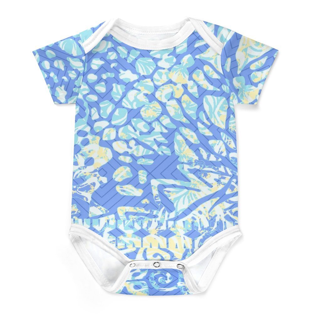 Newborn Baby Onesie Kids Jumpsuit Summer Polynesian Romper 0-24 Months Baby Pajamas Hawaii Flowers Baby Rompers