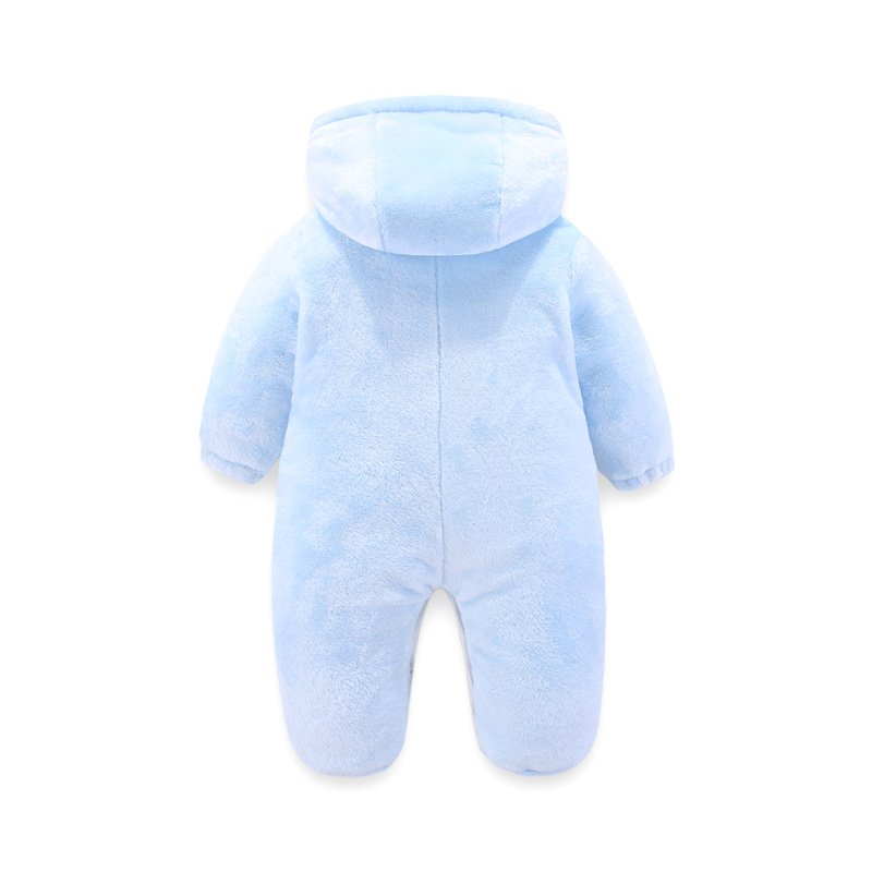 Customizable Winter Plush Insulation Warm Cotton Babys Kids Infants Toddlers Thickened Clothing Clothes Winter Baby Romper