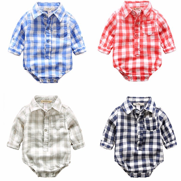 New Factory Directly Supply Nice Price cotton Kids Baby boys shirt Romper