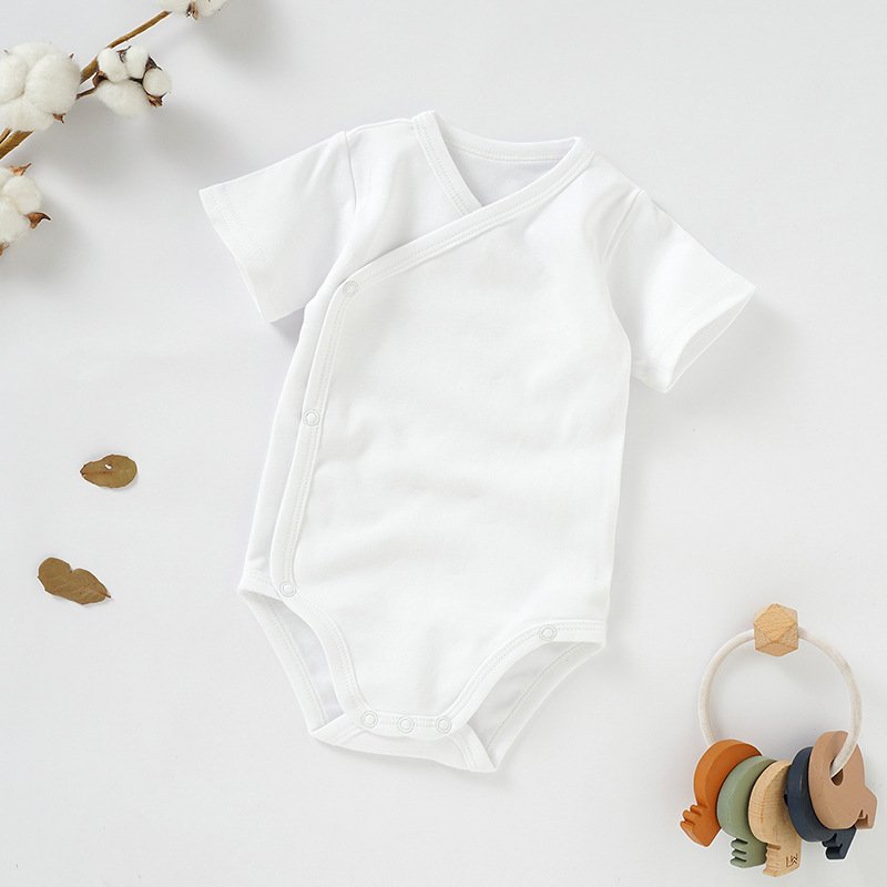 Newborn wear Class a organic cotton monk clothing baby lace-up baby rompers