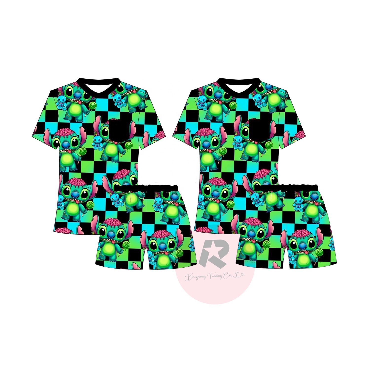 240gsm Thick bamboo Custom Label Newborn bamboo baby rompers Halloween baby pajamas wholesale