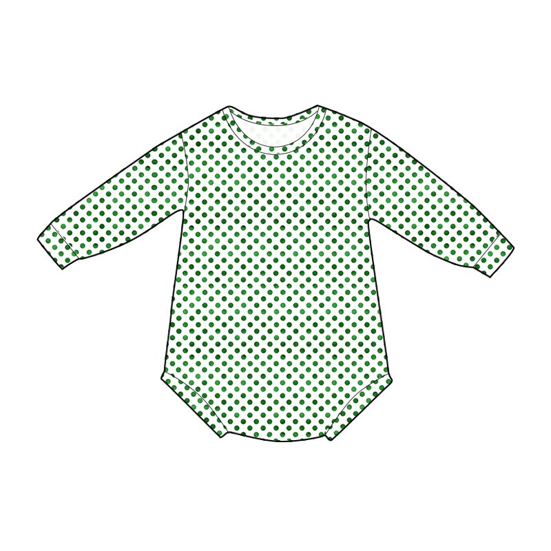 Newborn baby rompers clothing boutique romper baby wholesale milk silk print baby long sleeve rompers
