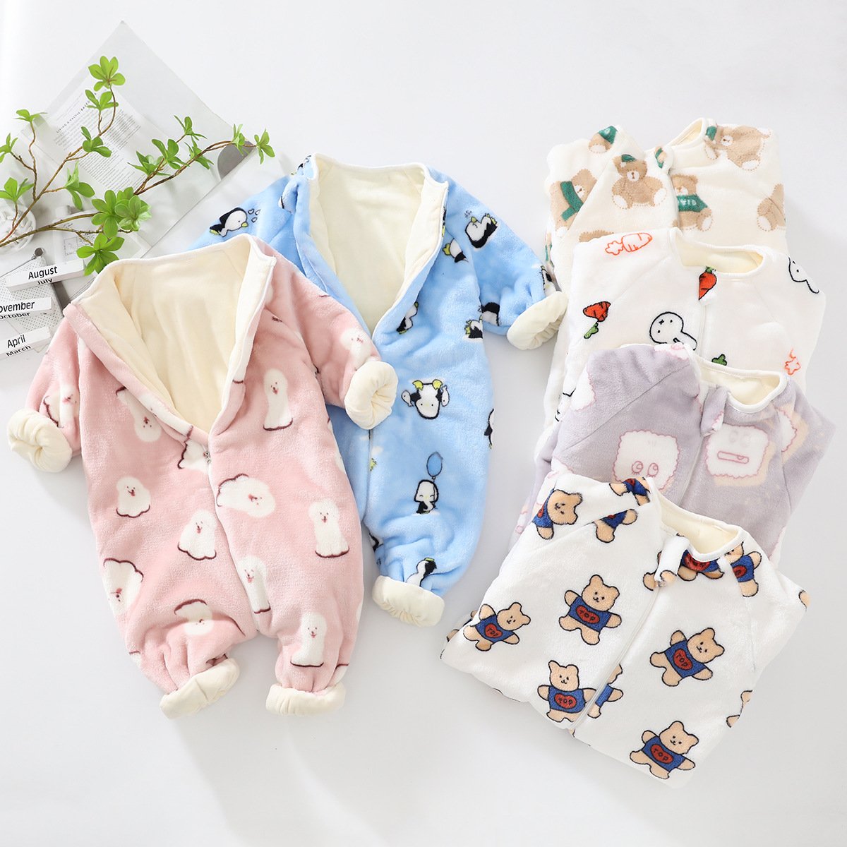 High Quality Winter Wholesale Unisex Baby Animal Newborn Jumpsuits Rompers Baby Clothing