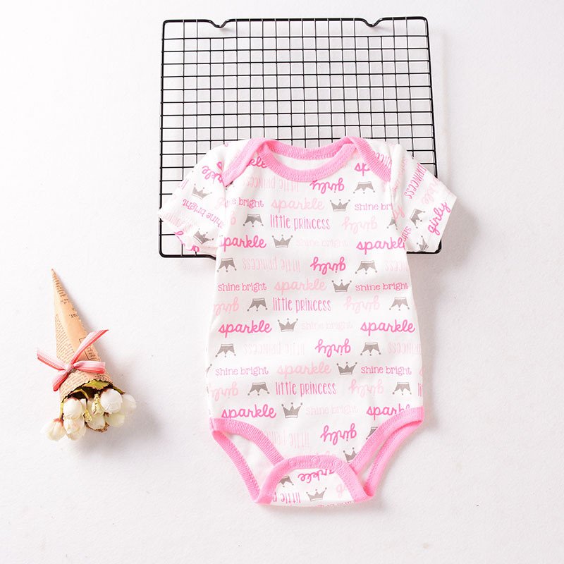 Unisex Cotton Baby Rompers Various Animal Pattern Short Knitted Apparel Summer Clearance Stock Lot Wholesale at Low Price 0-24M