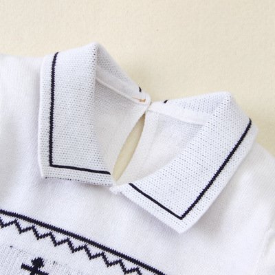 Hotsale Summer Gentleman Sweater Baby Boy Baby Jumpsuit Children Knitted Romper Baby Clothes