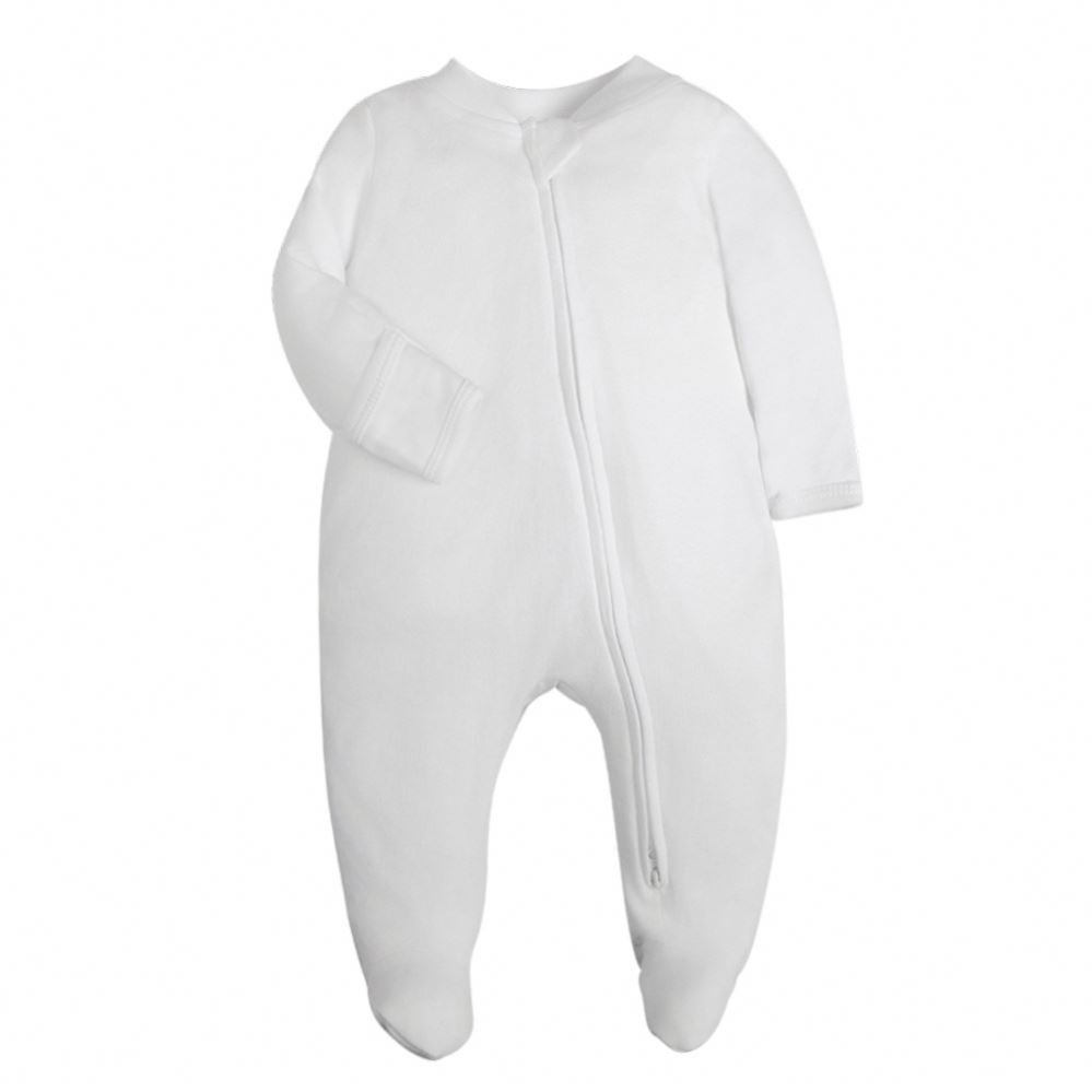 Solid One Piece Overalls Cotton Black Clothing Newborn Footed Pajamas Zip Girl Baby Clothes