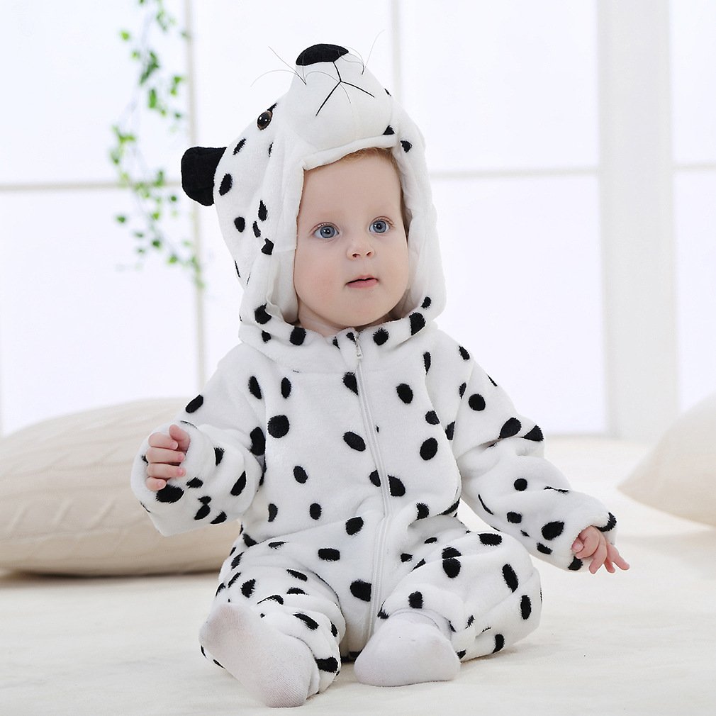 Children's Crawling Clothes Baby Clothes Autumn and Winter Long Sleeve Newborn Cartoon One-piece Clothes animals romper