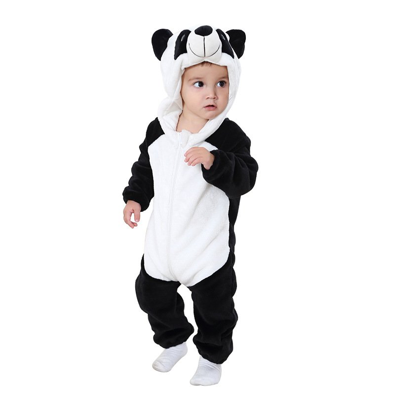 Children's Crawling Clothes Baby Clothes Autumn and Winter Long Sleeve Newborn Cartoon One-piece Clothes animals romper