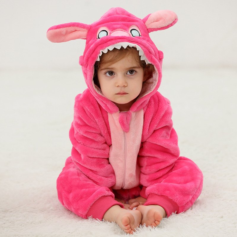 Children's Crawling Clothes Baby Clothes Autumn and Winter Long Sleeve Newborn Cartoon One-piece Clothes animals romper
