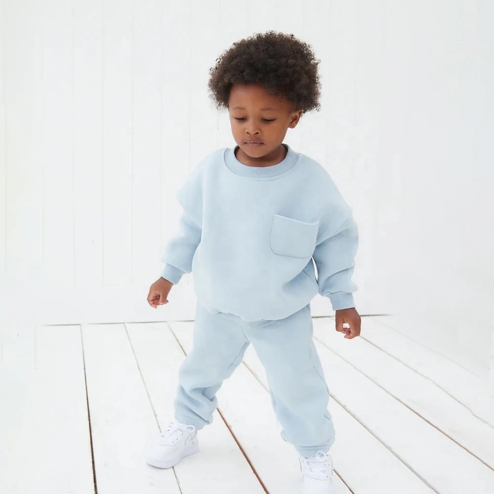Wholesale Custom Brand Design Fleece Cotton Autumn Spring Baby Boy Clothes