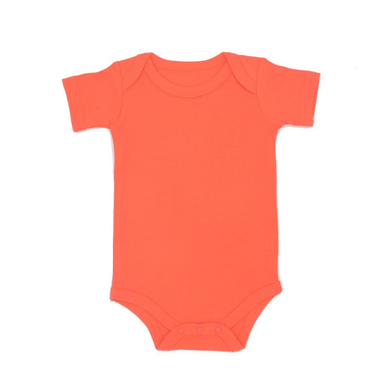Plain Baby Romper Jumpsuit Cotton Knitted Newborn Baby Clothes Romper Short Sleeve Baby Romper Bodysuit
