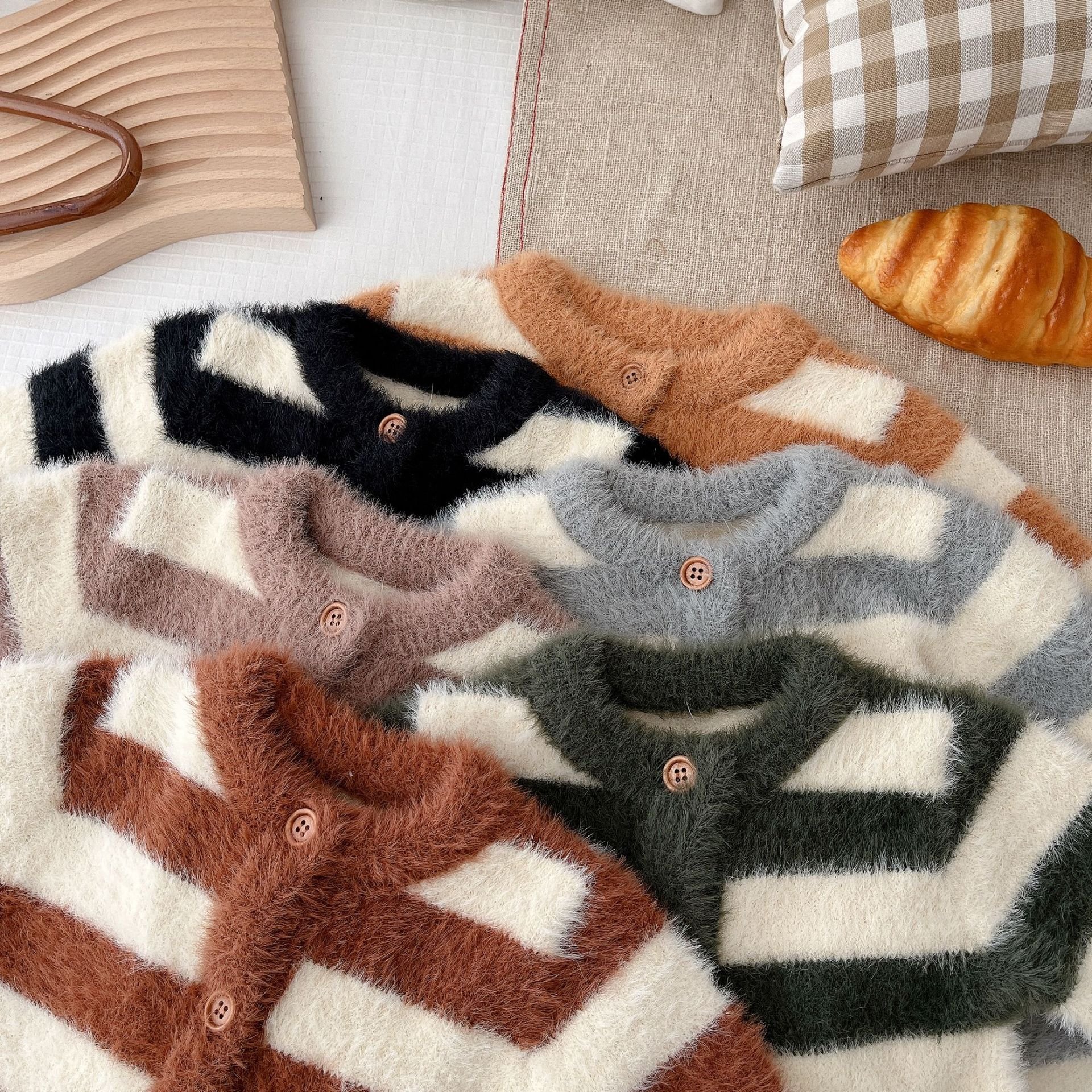 Winter Autumn Baby Girls Boys Romper Stripe Long Sleeve Newborn Baby Jumpsuit One Piece Outfit Baby Clothes