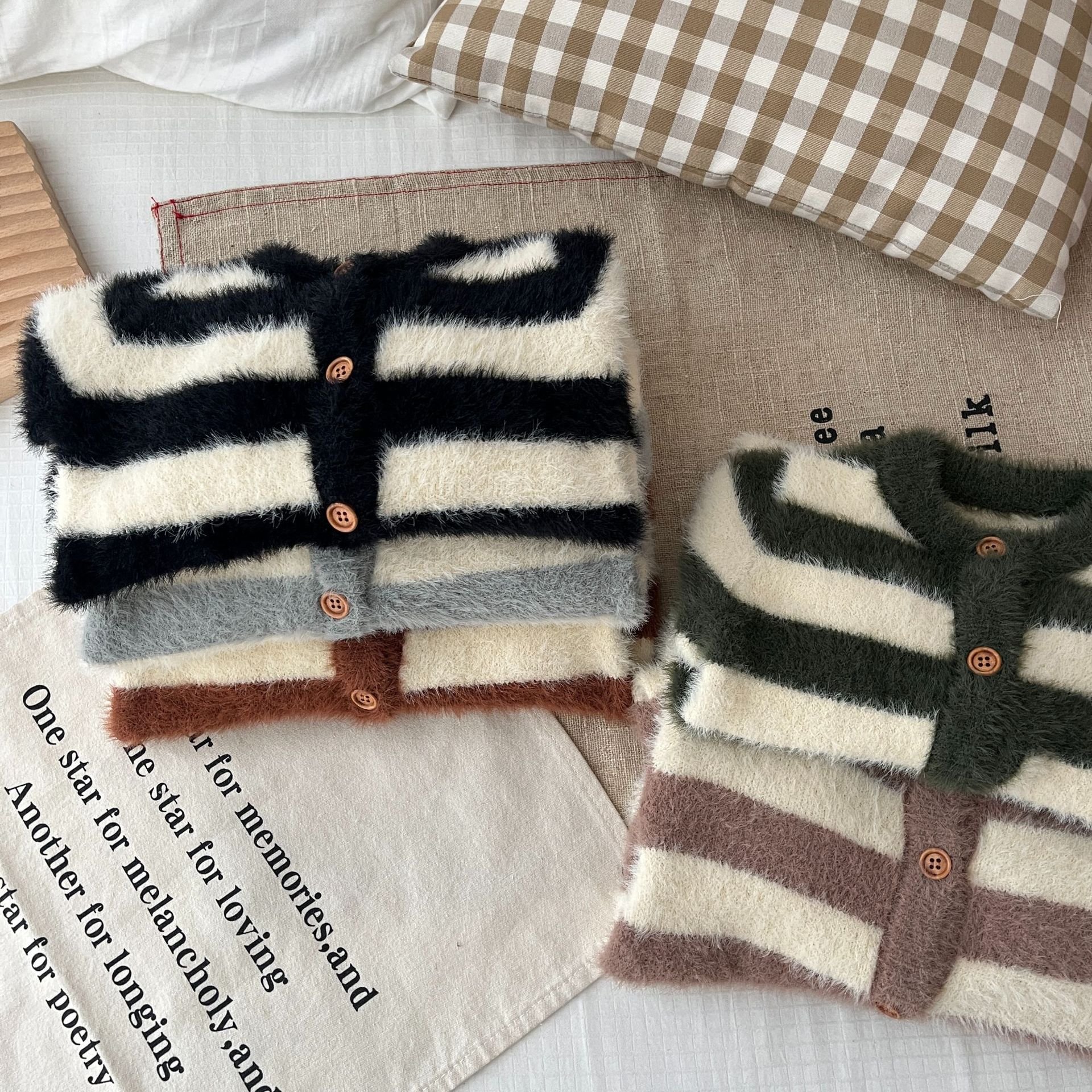 Winter Autumn Baby Girls Boys Romper Stripe Long Sleeve Newborn Baby Jumpsuit One Piece Outfit Baby Clothes