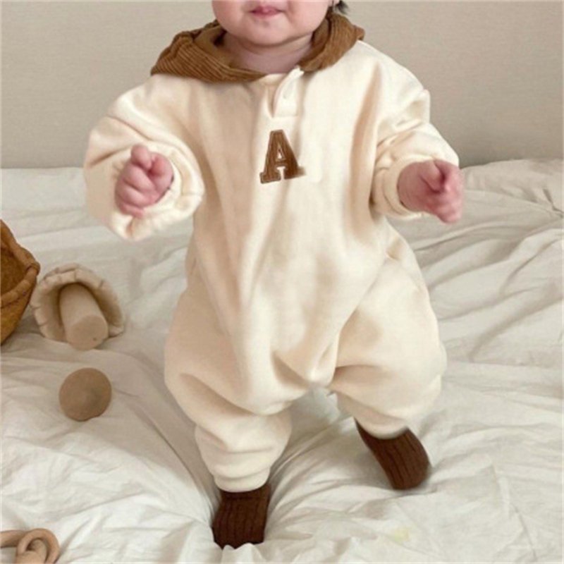 Custom logo Wholesale cotton kids jumpsuit baby baby romper set baby fleece winter clothing bodysuit for onesie