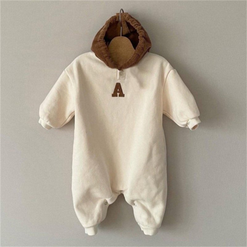 Custom logo Wholesale cotton kids jumpsuit baby baby romper set baby fleece winter clothing bodysuit for onesie