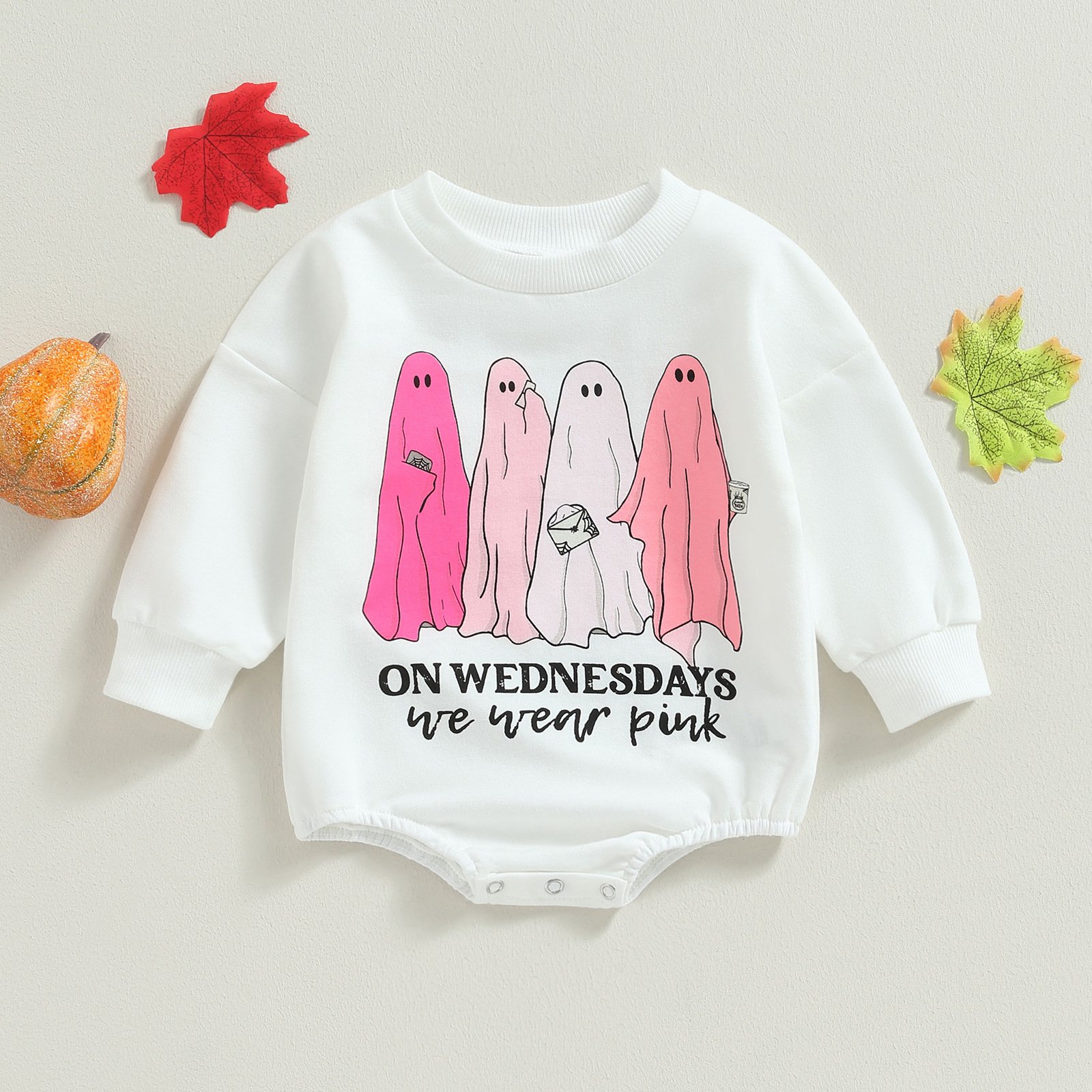 Factory Wholesale Newborn Romper Halloween Print Baby Clothes Jumpsuit Cotton Long Sleeve Rompers