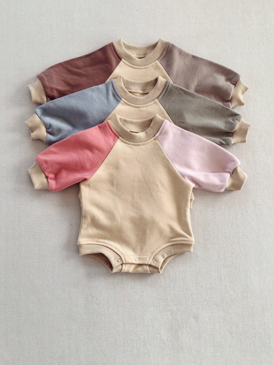 2024 Custom Cotton Fabric Autumn Winter Long Sleeve Knitted Baby Rompers