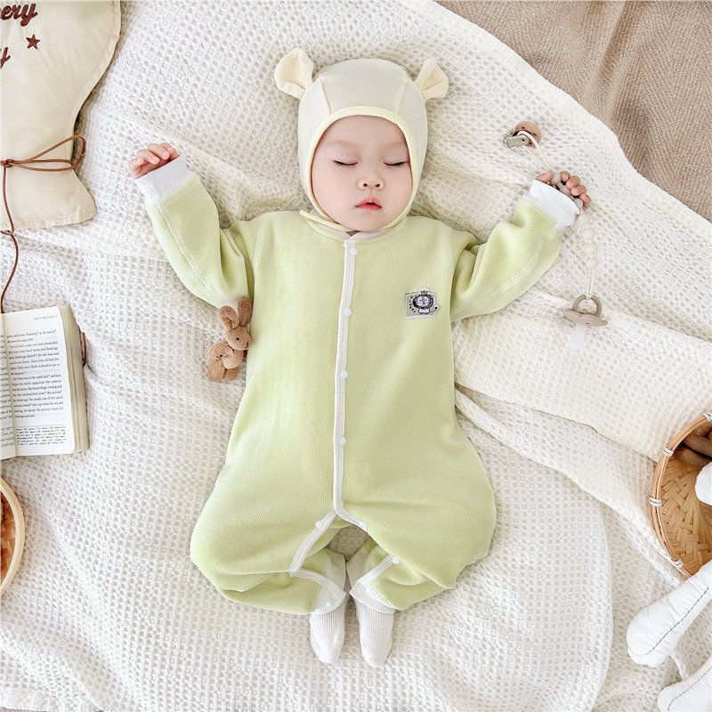 Baby Clothes Autumn And Winter With Wool Thickened Warm Go Out Men Women Clothing Newborn Clothin