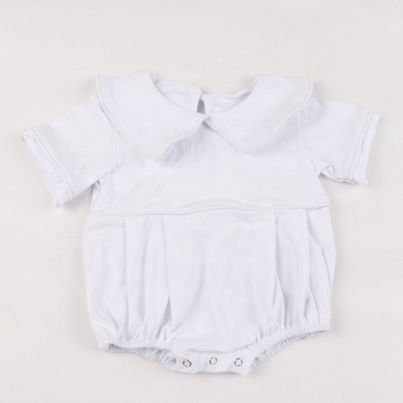 custom baby jumpsuits romper spandex&cotton baby romper with logo 18 months shorts sleeves infant baby solid romper