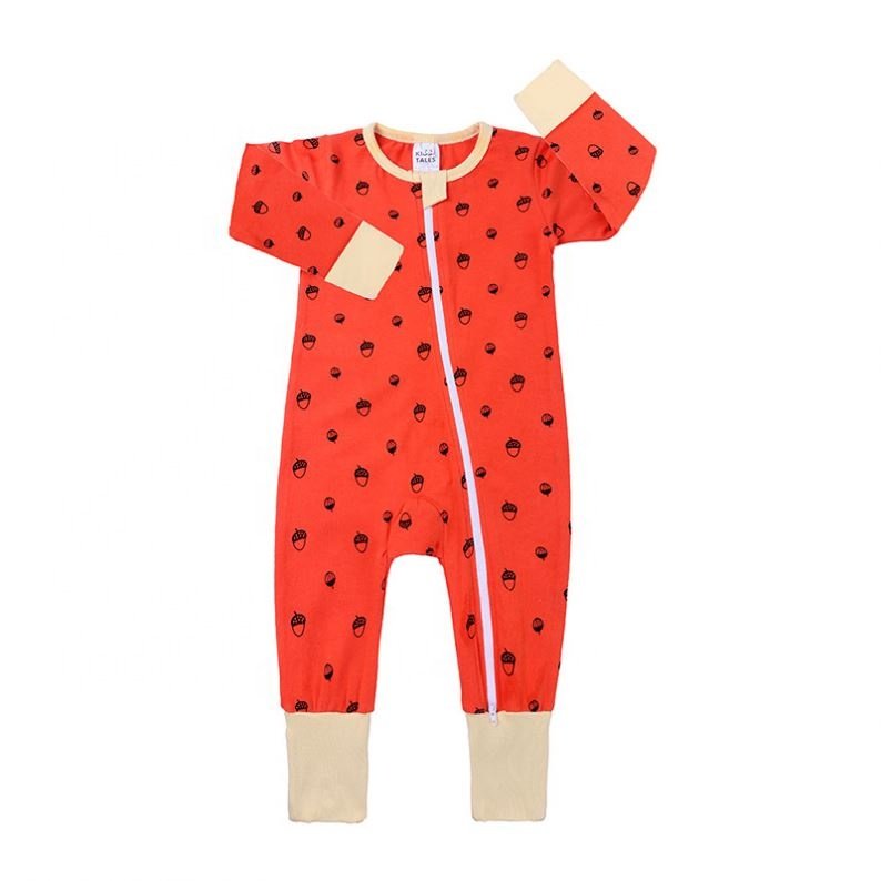 Baby Jumpsuit Autumn And Winter Clothes Halloween Pumpkin Hooded Baby Romper Show Clothes
