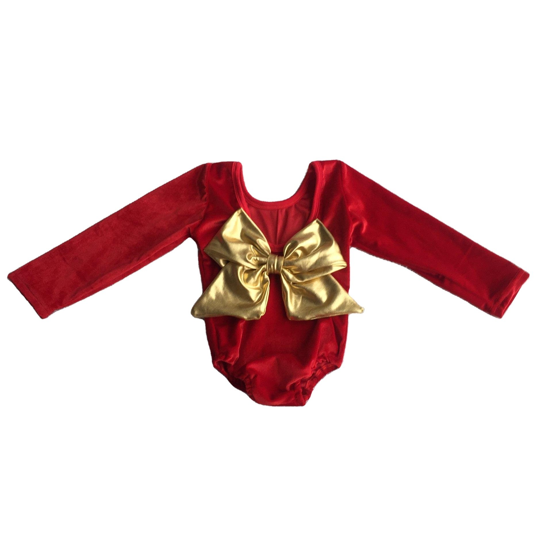 Qingli Wholesale Baby Rompers Red See Through Mesh Puffy Sleeve Baby Romper