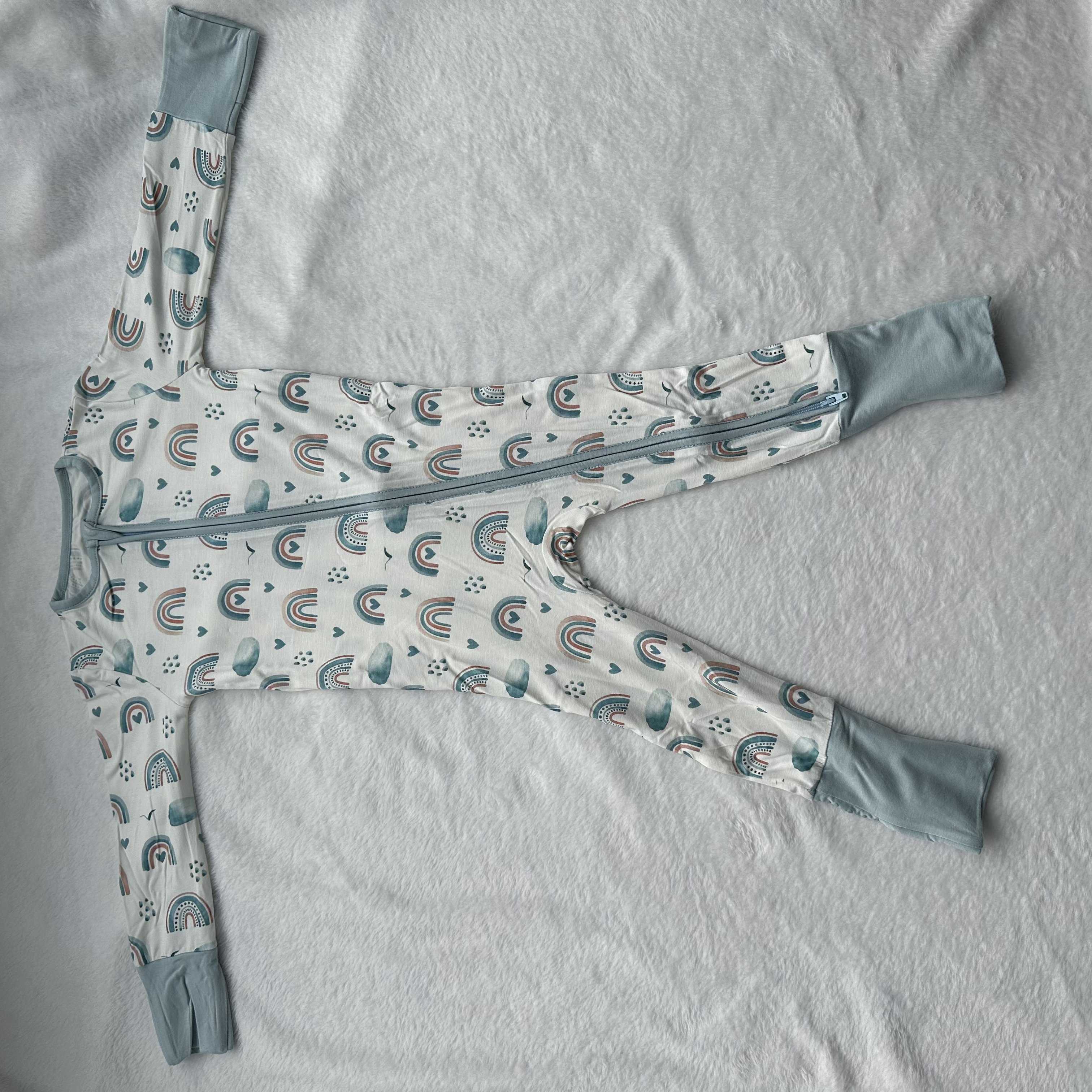 Bamboo Toddler Baby Romper Printed Design High Quality Custom Pattern Comfortable Footie and Sleeper