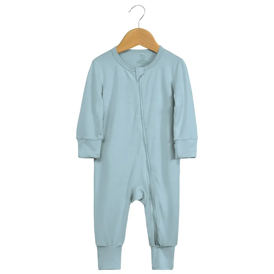 20099 Bamboo Baby Romper Double Zipper Custom Print Clothing Newborn Infant Pajamas Bamboo Baby Clothes Baby Rompers Wholesale