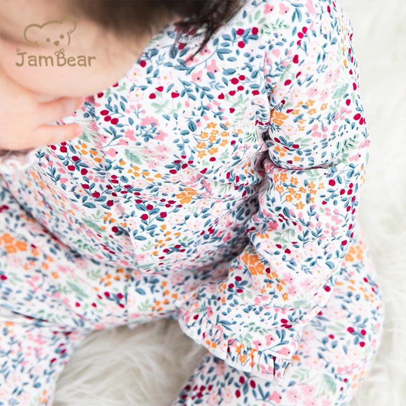 Print Magnetic Bamboo Footie sleepsuits baby clothes Organic Baby Onsie Magnetic Bamboo Cotton Infant romper bamboo sleepers