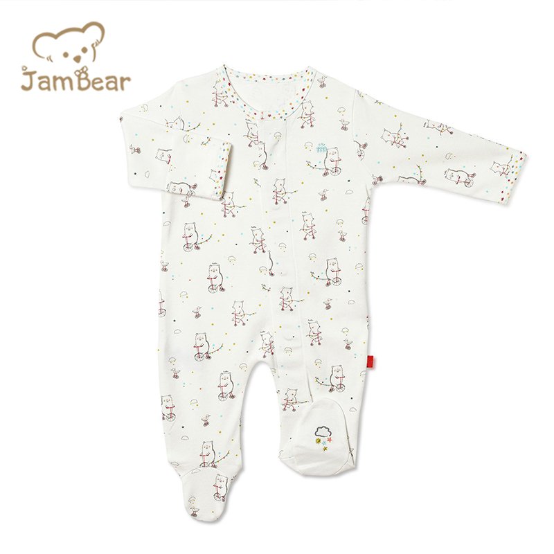 Print Magnetic Bamboo Footie sleepsuits baby clothes Organic Baby Onsie Magnetic Bamboo Cotton Infant romper bamboo sleepers