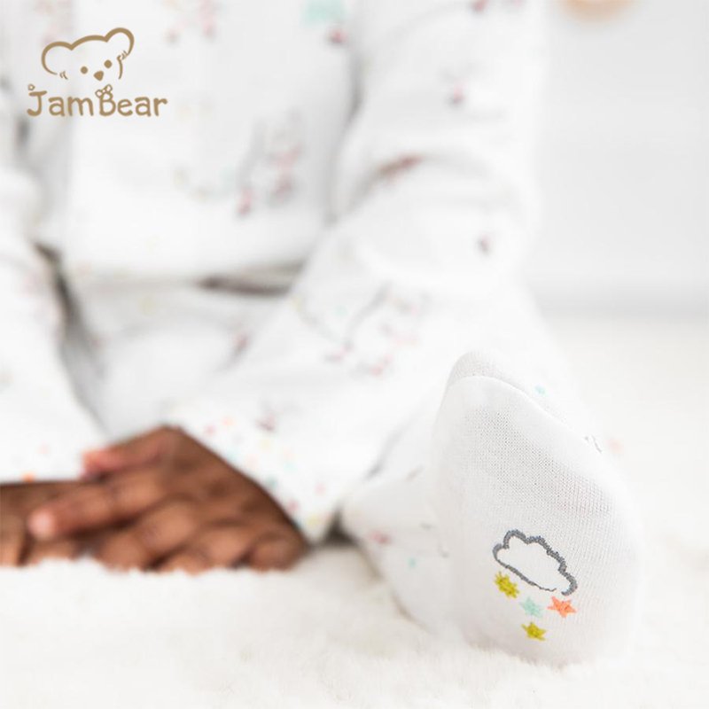 Print Magnetic Bamboo Footie sleepsuits baby clothes Organic Baby Onsie Magnetic Bamboo Cotton Infant romper bamboo sleepers