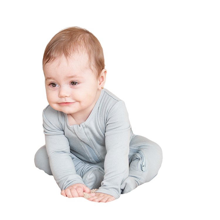 Lvkiss Baby Romper Set Unisex Bamboo Knitted Footed Sleepwear Plain Color Super Soft Baby Rompers Clothing Full Summer Support /