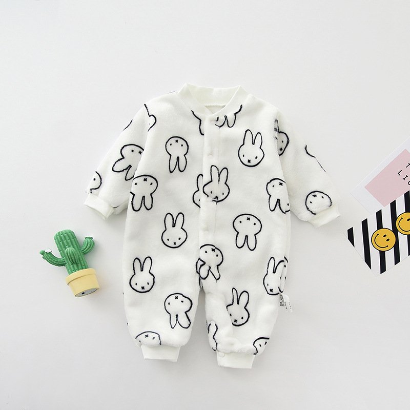 Baby Clothes Spring And Autumn Styles Boys And Girls Baby Rompers 0-1-2 Years Old Baby Jumpsuits Newborn Home Crawling Clothes