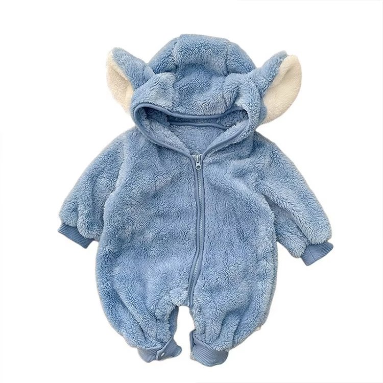 OEM/ODM Factory Winter Plush Animal Insulation Cotton-padded Pajamas Babys Infants Toddlers Clothing Clothes Winter Baby Romper