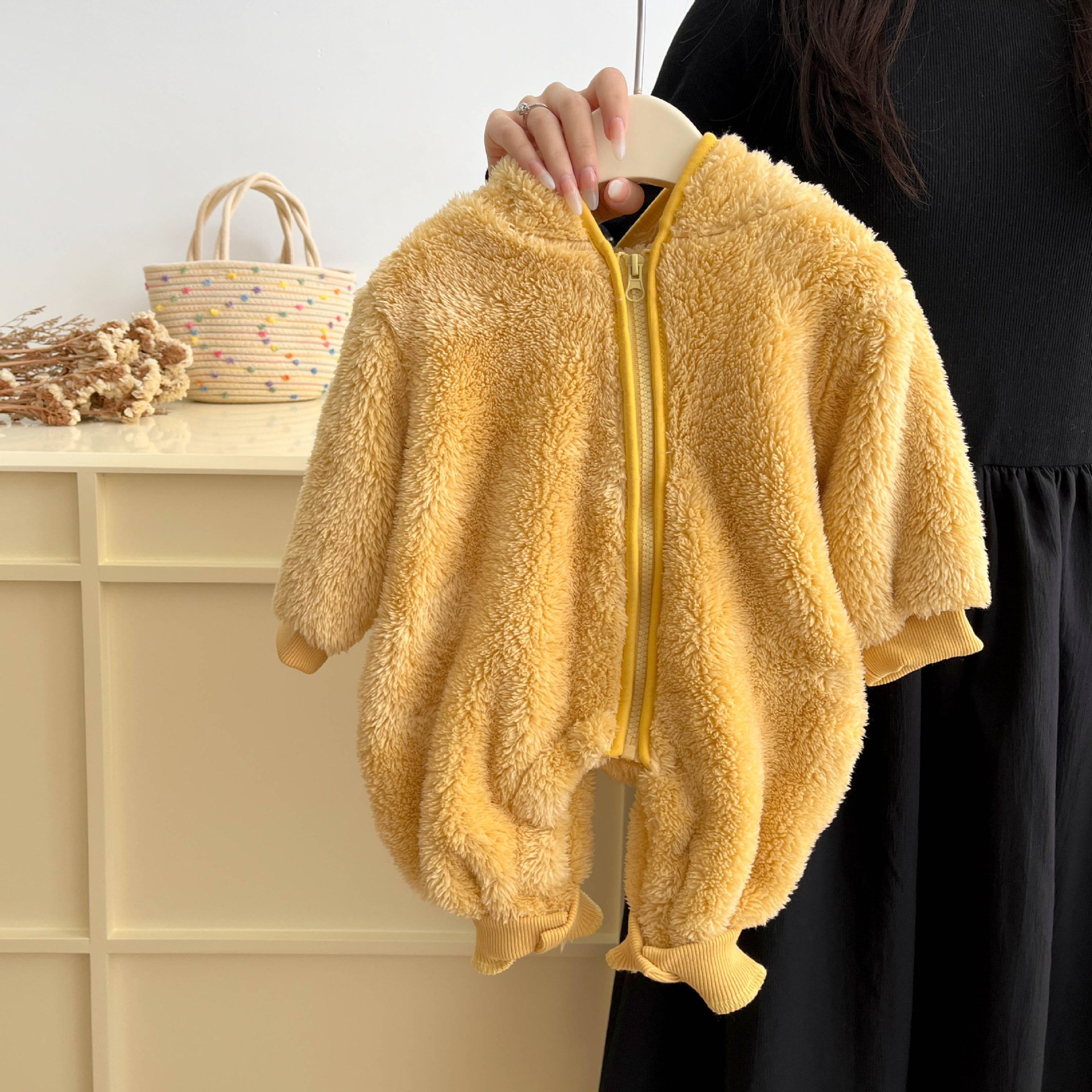 OEM/ODM Factory Winter Plush Animal Insulation Cotton-padded Pajamas Babys Infants Toddlers Clothing Clothes Winter Baby Romper